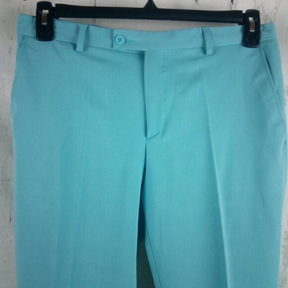 Boohoo Man 36R Polyester Blend Skinny 2 Button Teal 2pc Suit - Picture 3 of 15